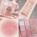 Lovelycat 9 Colors Glitter Eyeshadow Makeup Palette Matte High Pigmented Colorful Creamy Texture Eye Shadow Powder Natural Waterproof Long Lasting Eyeshadow Powder Cosmetics (pink) - Buy Online on SooperMarket.com