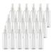 TIANZD 24 Pcs Empty 100 ml Clear Plastic PET Fine Mist Pump Spray Bottles with White Top Portable Sprayer for Perfume Water Cosmetic Refillable Travel Containers 2x Funnels