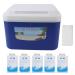 Insulin Cooler Box 5L Portable Insulin Cooling Travel Bin for Outdoor Medicition Food (Blue)