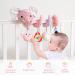 Buy Koty Autositz Plush Baby Spiral Toy - Pink Elephant with Music Box for Strollers & Cots - Perfect Infant Rattles & Teething Toy - Buy Online on SooperMarket.com