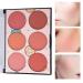 6 Colors Rouge Palette - Long-lasting Waterproof Blush for All Occasions | Multi-functional Face Make-Up | No Irritation Blush 1 Piece - Buy Online on SooperMarket.com