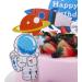 Vctitil 48pcs Cupcake Top Cartoon Children'S Party Supplies Planet Rocket Spacecraft Themed Astronaut Cake Decoration - Buy Online on SooperMarket.com