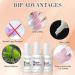 Honey Joy Dip Powder Nail Kit Starter Set | 4 Colors Nude Brown Pink | Dipping Powder Liquid with Base Top Coat | Salon Quality Manicure DIY Kit | No LED Nail Lamp Needed - Buy Online on SooperMarket.com