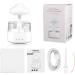 Rain Cloud Humidifier - Colorful Light Aroma Diffuser with 7 Color Changing Lights and Water Drop Sound - White 2 - Buy Online on SooperMarket.com