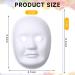 50 Pcs Blank White Paper Mache Masks for DIY Crafts & Masquerade Decor - Paintable, Costume, Art, Cosplay, Dance Party - Men, Women, Kids - Buy Online on SooperMarket.com
