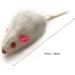 QUOZUO Cat Mouse Toys Rattle Furry Cat Mice Pet Toys with Rattles for Pet Cat Kitten 16pcs Black and white - Buy Online on SooperMarket.com