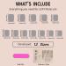 White French Tip Press On Nails - Short Square Pink Glossy Acrylic - Reusable 24pcs Stick On Nails for Women & Girls - DIY Nail Art Decoration - Buy Online on SooperMarket.com