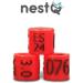 NestQ Rings Canary 2024 Federative Red Polychrome Laser Engraved Closed 3mm Numbered with Year Marked 1 Strip 25 Rings - Buy Online on SooperMarket.com