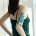 TAFLY Blue Flower Arm Temporary Tattoos for Women - Set of 5 Sheets | Sexy Body Art Transfer Tattoos - Buy Online on SooperMarket.com