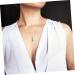 KALLORY 1pc Crystal Rough Necklace Healing Crystal Necklace Clavicle Chain Neck Decoration Grace Miss Tennis - Buy Online on SooperMarket.com