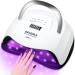 Nail girls UV lamp gel nails 4 timer automatic sensor 168 W professional dryer for manicure pedicure nail dryer with handle 168W