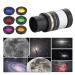 ASHATA Telescope Filters, 6 Colors 1.25 Inch Colorful Telescope Eyepieces Filter, Optical Glass Astronomical Lens Filter for Enhancing Definition and Resolution in Lunar Planetary Observation