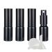 Zeoabsy 4 pieces 10ml shiny black glass spray bottles & 1 piece of funnel 10 ml empty glass refillable atomatable atomizer.