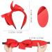 WantGor Bow Headbands for Women - 2 Big Bowknot Hair Hoops - Knotted Wide Turban Headbands - Black Red Hair Accessories - Buy Online on SooperMarket.com