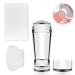Clear nail art stamper double -end silicone nail stamp with cockroach silicone nail stamp soft clear stamp for French smile line tools for DIY nail art tools Accessories