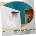 PLAFOPE 4pcs Hat Hooks Wall Hanger Wall Mount Towel Rack Door Hanger Wall Hook Iron Coat White 19X9X5CM White - Buy Online on SooperMarket.com