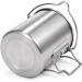 Lixada 750ml Stainless Steel Camping Cup Pot with Foldable Handles and Lid - Ideal for Outdoor Camping, Hiking, and Backpacking - Buy Online on SooperMarket.com