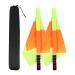 2Pcs Linesman Referee Flag, Water Proof Referee Soccer Flag with Storage Bag for Sports Match Soccer Football flag: 13.78'' x 13.78''