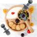 77 Star Bamboo Baby Weaning Set - Suction Bowl, Plate, Spoon & Fork | Non-Slip Baby Feeding Set with Detachable Suction Base | Grey Color - Buy Online on SooperMarket.com
