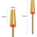 BNG 5-in-1 Carbide Nail Drill Bit for Fast Acrylic & Hard Gel Removal - Tungsten Steel Manicure Pedicure Tool - Fine Gold - Buy Online on SooperMarket.com