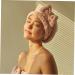 MAGICLULU Coral Fleece Hair Drying Cap Fast Drying Cap Shower Water Absorption Hair Cap Pink Princess Hat Hedging - Buy Online on SooperMarket.com