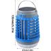 Buzzbug Mosquitoes Killers - BugZapper Outdoor - Mosquitoes Zapper - Waterproof Solar Powered Buggs Zapper - LED UV Light Indoor Mosquitoes Killers Electric Fly Zapper Lamp for Patio Backyard Purple - Buy Online on SooperMarket.com
