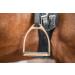 Equinate Stirrups Luna 10cm Gold - Anti-Slip Rubber Tread | Ideal for Adults & Children - 2 Pieces - Shop Internationally - Buy Online on SooperMarket.com