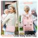 Tonyee Wrap Backpack - Stylish Diaper Bag with Removable Bottle & Diaper Pad Travel Essentials for Moms & Dads - Rosa - Buy Online on SooperMarket.com