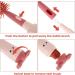 3 in 1 Baby Bottle Brush Set with Lone Handle, Silicone Cleaning Brush with Stand - Portable Teat, Straw, Nipples Cleaner for Bottles, Cups, Thermoses (Red) - Buy Online on SooperMarket.com