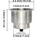 Yuanhe Stainless Steel Cup Drink Holder 2pcs with Drain for Marine Boat RV Camper - Buy Online on SooperMarket.com