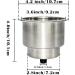 Yuanhe Stainless Steel Cup Holder Insert with Drain for Marine Boat RV Camper - 8PCS - Buy Online on SooperMarket.com