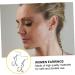 PRETYZOOM Heart Hoop Earrings for Women - Silver Ear Pendant Decor for Nurses & Medical Professionals | Delicate Alloy Jewelry - Buy Online on SooperMarket.com