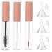 Empty Mascara Tube and Wand Clear Mascara Tube Mascara Containers Empty 3PCS 10ml Empty Lip Gloss Tubes Transparent Empty Eyeliner Tube with Rubber Inserts and Funnels for DIY Castor Oil Type 2 1 Set Type 2