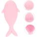 Beavorty Silicone Baby Bath Brush Set - Newborn Scrubber & Scalp Massager - Hair Washing & Body Massage Tools - 4pcs - Buy Online on SooperMarket.com