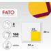 FATO Disposable Paper Napkins for Aperitifs & Cocktails - 100 Pack 24x24 cm 4-Fold Yellow FSC Certified - 100% Pure Cellulose - Buy Online on SooperMarket.com