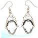PACKOVE Sterling Silver Earrings 1 pair Earbobs Woman Earrings Girl Fashion Eardrop Mouth Shark for Silver Dress Dangler Night - Buy Online on SooperMarket.com