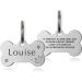 ID Tag Small Large Personalised ID Tag for Pet Dog Doggy Cat Kitten Kitty Puppy Engraved Dog ID Tag (Silver Bone) - Buy Online on SooperMarket.com