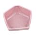 CORHAD Rabbit Toilet Pet Toilet Supply Triangle Potty Trainer Pet Training Toilet Pet Potty Ceramics Pink 30X26X12.5cm Pink