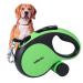 Edipets dog leash extendable and retractable 5 m flexible for training and walks for small medium -sized and large dogs (green 5 meters) green 5 meters