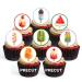 PRECUT Ice Lolly Edible Cupcake Toppers - Summer Ice Cream Theme Premium Thickness SWEETENED VANILLA - wafer card disc cake decorations (Pack of 24)