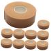 FRCOLOR 10 Rolls Eyelash Tape Adhesive Fabric Lash Tape Eye Tape Eyelash Grafting Tape Foam Tape Mascara Tool Lash Tools DIY Eyelashes Extension Tape Eyelash Patches Under Eye Tapes Brown