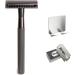 Oueyfer Double-Sided Safety Razor - Premium Zinc Alloy & Metal Handle for Effortless Hair Removal - Stylish Rose Gold with Bracket - Buy Online on SooperMarket.com