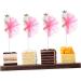 ibasenice Christmas Decor 6pcs Cake Toppers Food Decor De Bautizo Para Ni o Cake Decorations Wedding Party Christmas Food Picks Sticks Holidays Cupcake Picks Animal Gauze Skirt Beautiful - Buy Online on SooperMarket.com