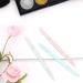 Shop WLLHYF 3-Piece Glass Cuticle Pusher Set - Dual-Ended Manicure Tools for Nail Care (Blue Pink Transparent) | International Shipping Available - Buy Online on SooperMarket.com