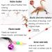 AWAVM 5 PCS Cat Teasers Cat Feather Wand Cat Toy Interactive Toy Feather Wand with Bell Natural Feather Refills - Buy Online on SooperMarket.com