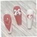 50pcs 3D Bowknot Nail Charms for Nail Art - White Resin Decorations | DIY Manicure Accessories - Buy Online on SooperMarket.com