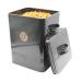 Gardening Naturally Cat Food Biscuit Tin - Food Storage Tin for Cat Food Black