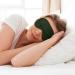 Buy SSIMOO Hunter Green Floral Petals Pattern Sleep Mask - Adjustable Breathable & Fashionable Eye Mask for Comfortable Sleep - International Shipping Available - Buy Online on SooperMarket.com