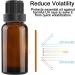 Alledomain 5Pcs 30ml Amber Glass Essential Oils Bottles with Black Cap/Dropper/Label Empty Bottle Refillable Sample Container for Massage oil/Aromatherapy/Perfume/Fragrance Oil 5pcs * 30ml - Buy Online on SooperMarket.com