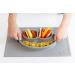 ezpz Happy Mat (Pewter) - Silicone Suction Plate for Toddlers & Preschoolers - Divided Dishwasher Safe Placemat - 24 Months - Buy Online on SooperMarket.com
